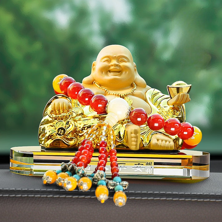 2025 New Maitreya Buddha Statue Car Ornaments Ensure Safety - BuddhaEnergyHealing