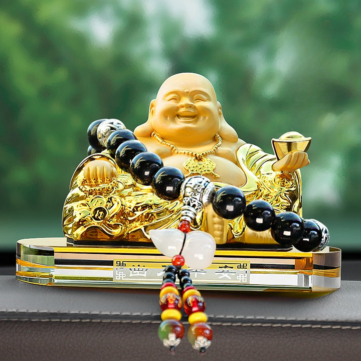 2025 New Maitreya Buddha Statue Car Ornaments Ensure Safety - BuddhaEnergyHealing