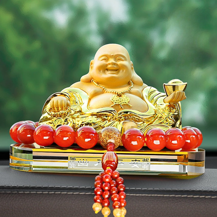 2025 New Maitreya Buddha Statue Car Ornaments Ensure Safety - BuddhaEnergyHealing