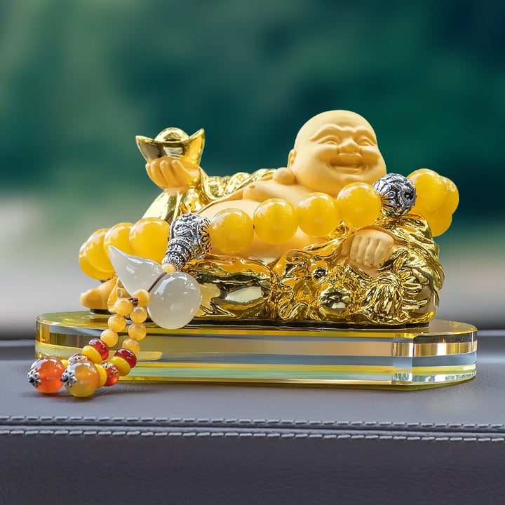 2025 New Maitreya Buddha Statue Car Ornaments Ensure Safety - BuddhaEnergyHealing