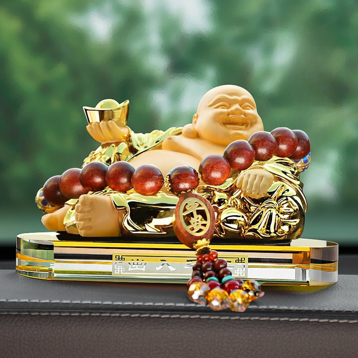 2025 New Maitreya Buddha Statue Car Ornaments Ensure Safety - BuddhaEnergyHealing