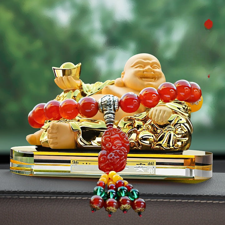 2025 New Maitreya Buddha Statue Car Ornaments Ensure Safety - BuddhaEnergyHealing