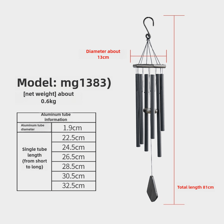 Premium Wooden Zen Tuning Music Wind Chime Hanging Meditation Calm Energy Ornament - BuddhaEnergyHealing