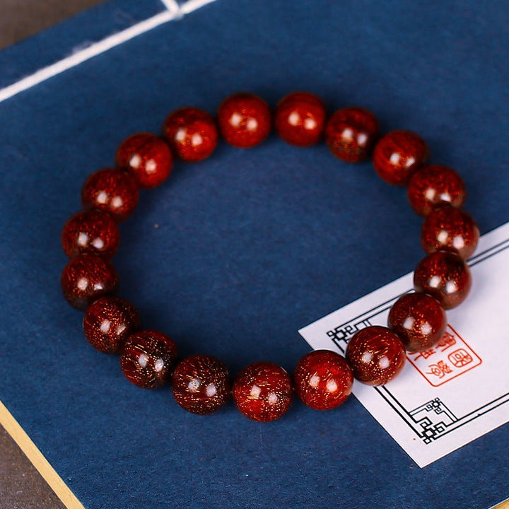 Pterocarpus Santalinus Gaomi Venus Old Red Sandalwood Beads Calm Bracelet - BuddhaEnergyHealing