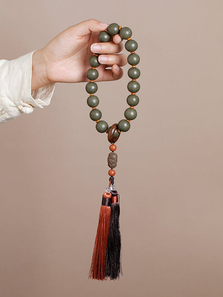 Qingcheng Mountain Ancient Method Intangible Cultural Heritage Incense Beads Calming and Soothing Daoist Calm Meditation Bracelet - BuddhaEnergyHealing