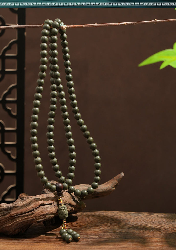 Qingcheng Mountain Ancient Method Intangible Cultural Heritage Incense Beads Calming and Soothing Daoist Calm Meditation Bracelet - BuddhaEnergyHealing