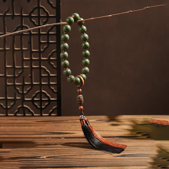 Qingcheng Mountain Ancient Method Intangible Cultural Heritage Incense Beads Calming and Soothing Daoist Calm Meditation Bracelet - BuddhaEnergyHealing