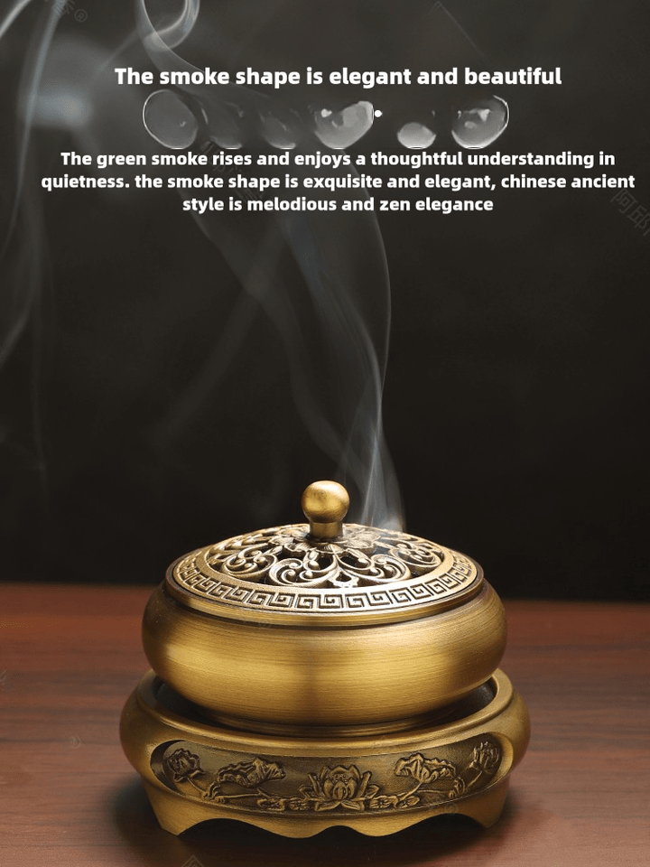 Sandalwood Agarwood Aromatherapy Copper Incense Burner Meditation Energy - BuddhaEnergyHealing