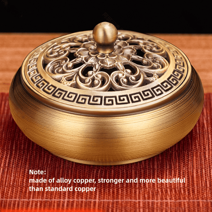 Sandalwood Agarwood Aromatherapy Copper Incense Burner Meditation Energy - BuddhaEnergyHealing