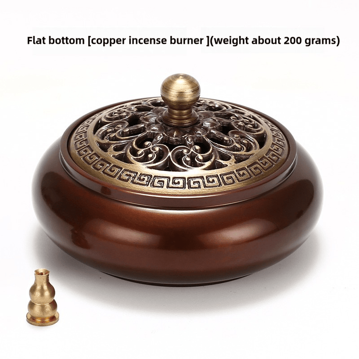 Sandalwood Agarwood Copper Incense Burner Meditation Energy - BuddhaEnergyHealing