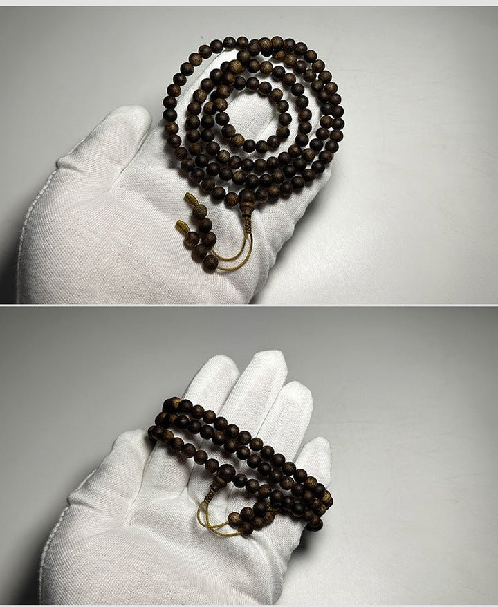 Submerged Grade Qinan Agarwood Meditation Energy Bracelet - BuddhaEnergyHealing