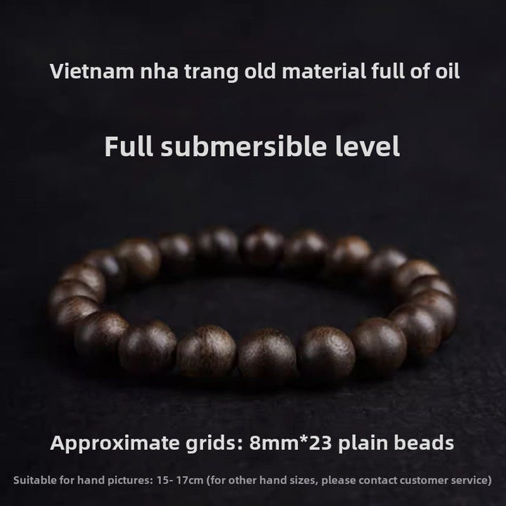 Submerged Grade Qinan Agarwood Meditation Energy Bracelet - BuddhaEnergyHealing