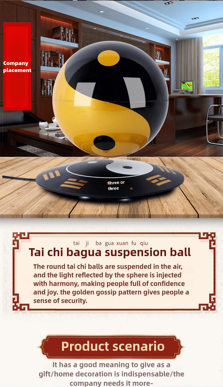 Suspended Feng Shui Energy Gossip Taiji Ball Decoration Protection Peace Energy Ornaments - BuddhaEnergyHealing