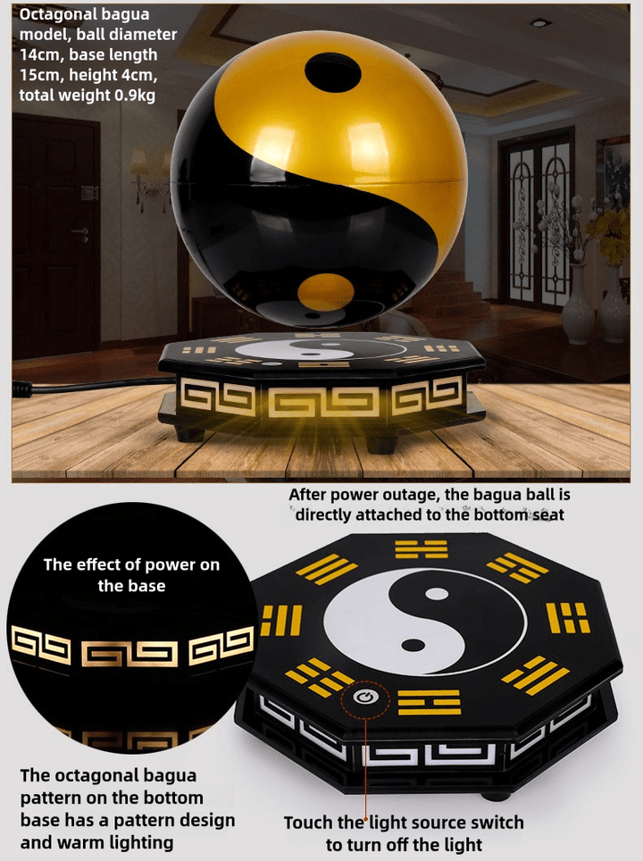Suspended Feng Shui Energy Gossip Taiji Ball Decoration Protection Peace Energy Ornaments - BuddhaEnergyHealing