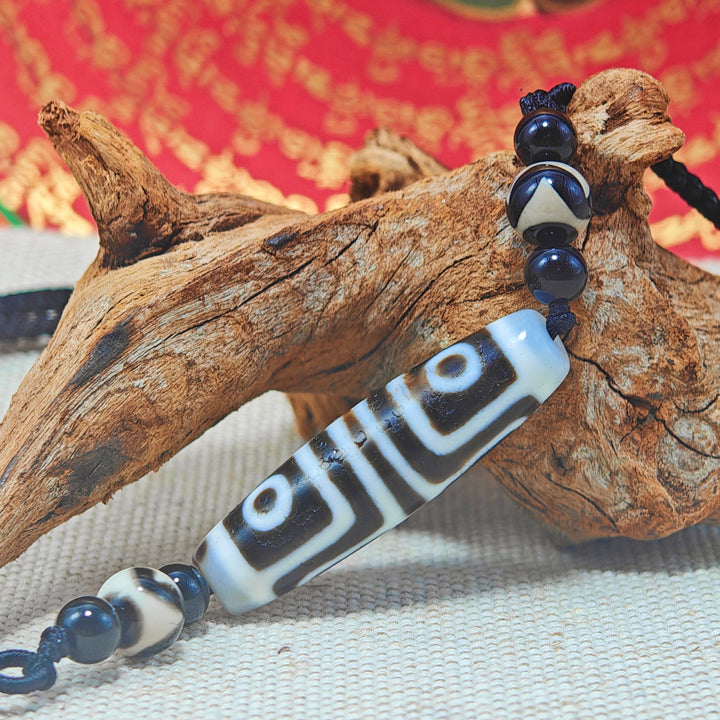 Tibet Agate Dzi Protection Energy Pendant - BuddhaEnergyHealing