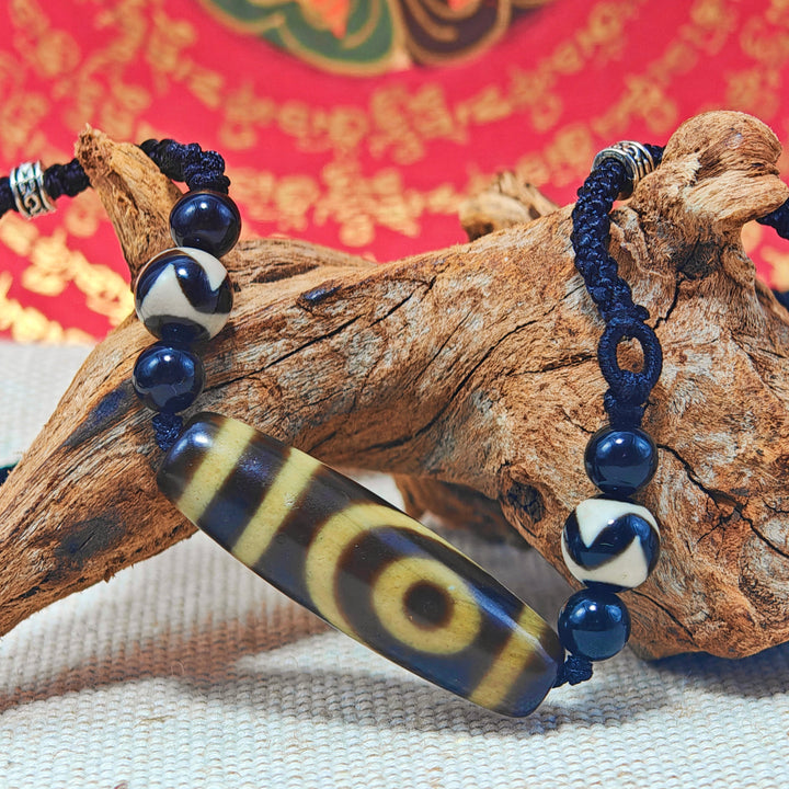Tibet Agate Dzi Protection Energy Pendant - BuddhaEnergyHealing
