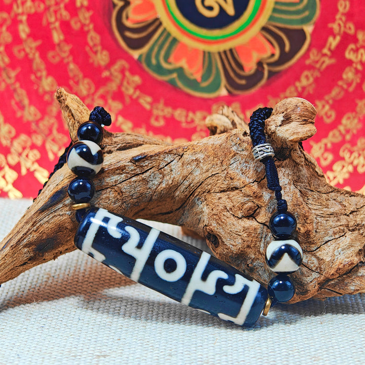 Tibet Agate Dzi Protection Energy Pendant - BuddhaEnergyHealing