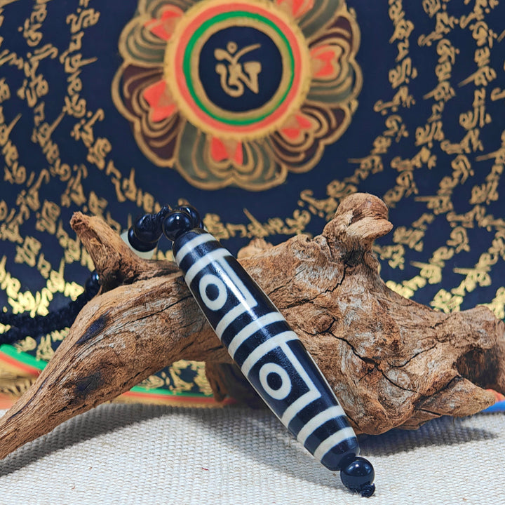 Tibet Agate Dzi Protection Energy Pendant - BuddhaEnergyHealing