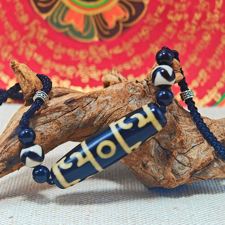 Tibet Agate Dzi Protection Energy Pendant - BuddhaEnergyHealing