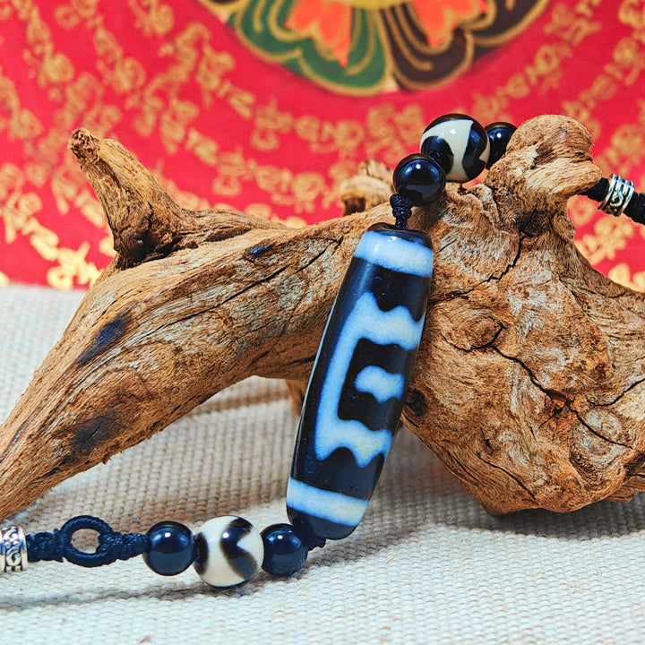 Tibet Agate Dzi Protection Energy Pendant - BuddhaEnergyHealing