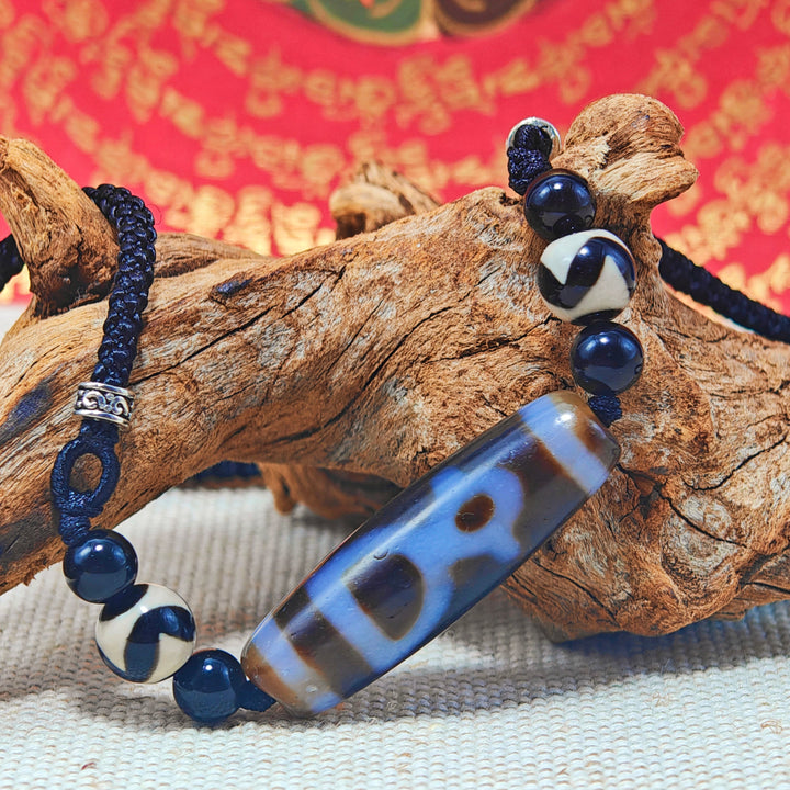 Tibet Agate Dzi Protection Energy Pendant - BuddhaEnergyHealing
