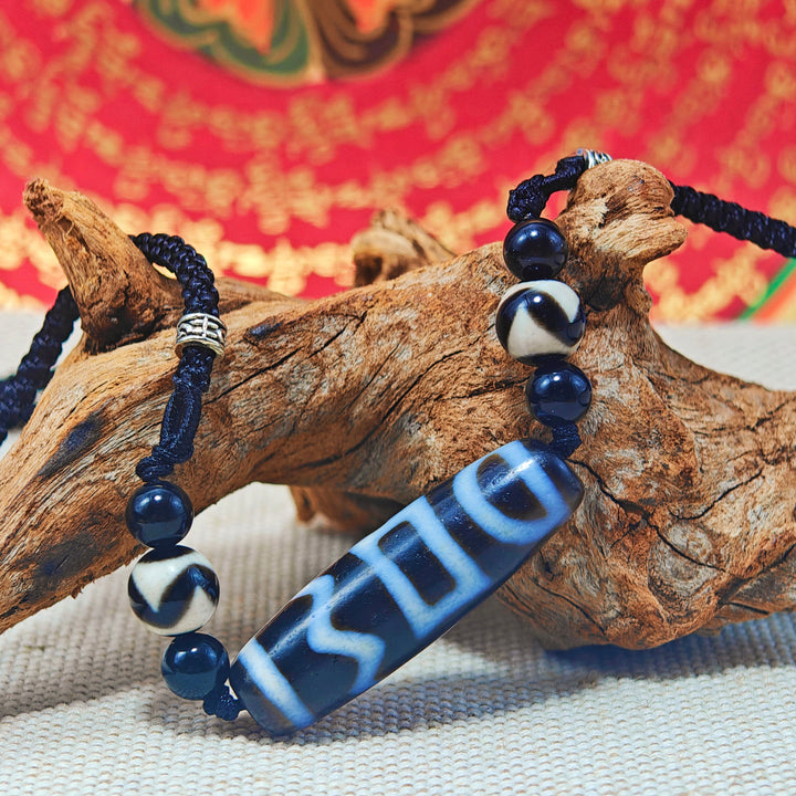 Tibet Agate Dzi Protection Energy Pendant - BuddhaEnergyHealing