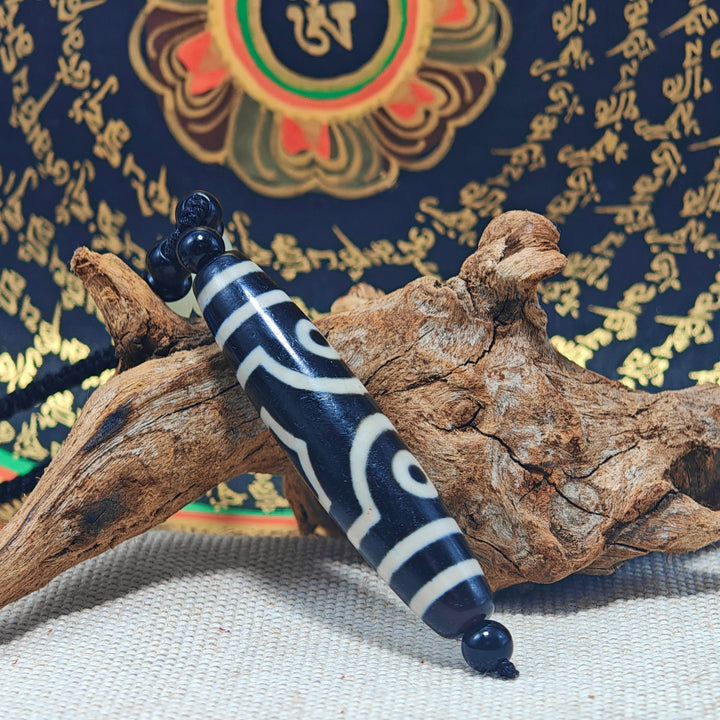 Tibet Agate Dzi Protection Energy Pendant - BuddhaEnergyHealing
