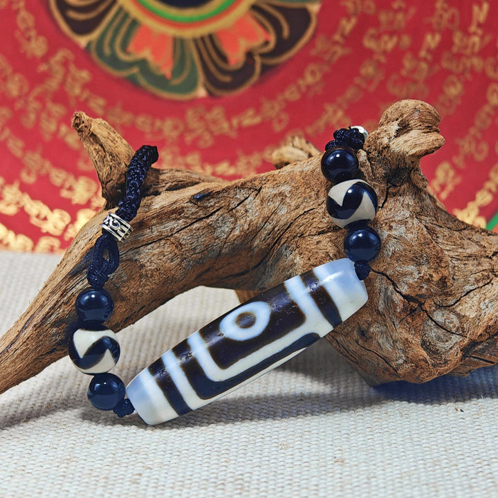 Tibet Agate Dzi Protection Energy Pendant - BuddhaEnergyHealing