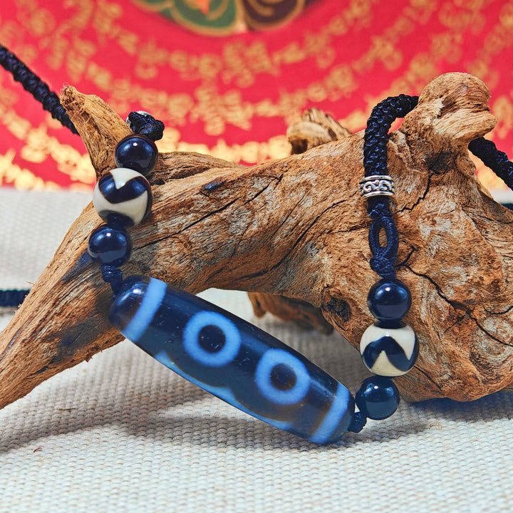 Tibet Agate Dzi Protection Energy Pendant - BuddhaEnergyHealing