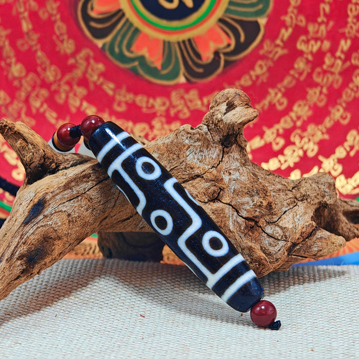 Tibet Agate Dzi Protection Energy Pendant - BuddhaEnergyHealing