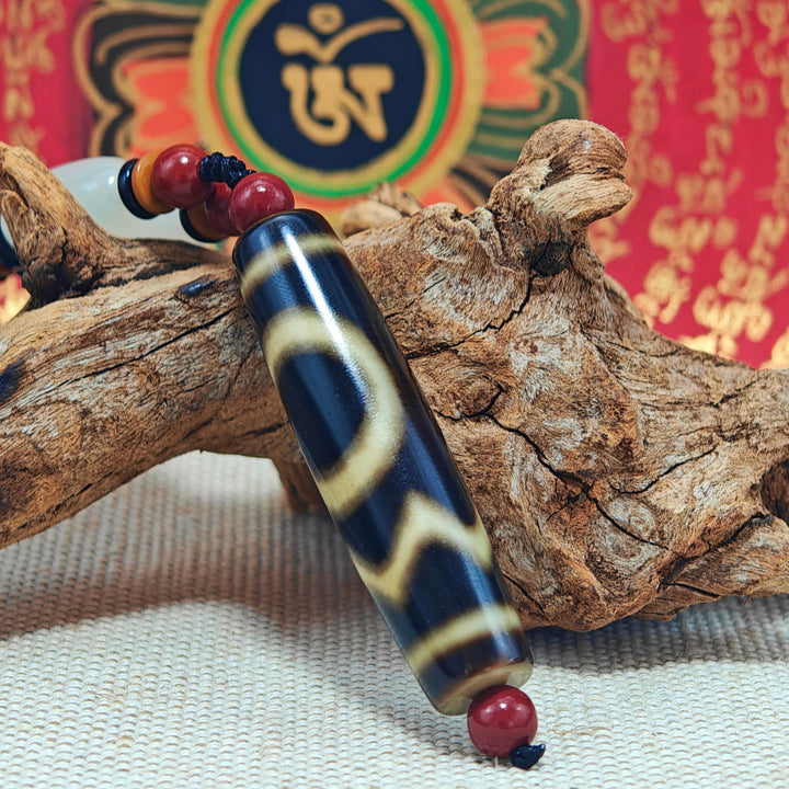 Tibet Agate Dzi Protection Energy Pendant - BuddhaEnergyHealing