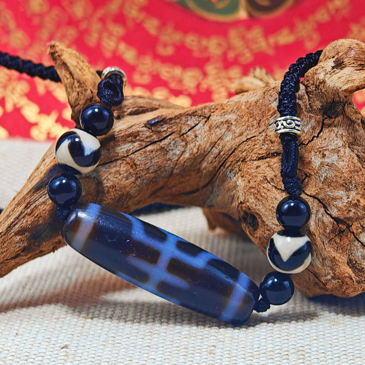 Tibet Agate Dzi Protection Energy Pendant - BuddhaEnergyHealing