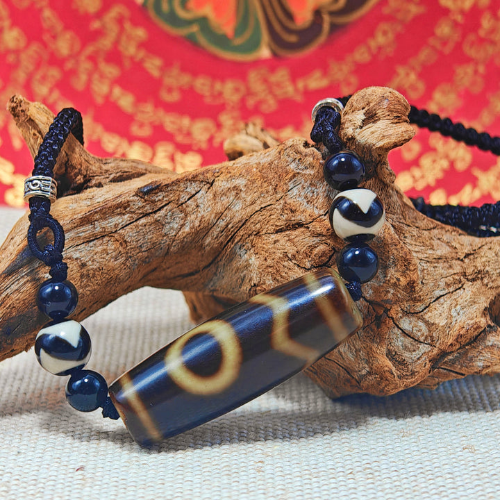 Tibet Agate Dzi Protection Energy Pendant - BuddhaEnergyHealing