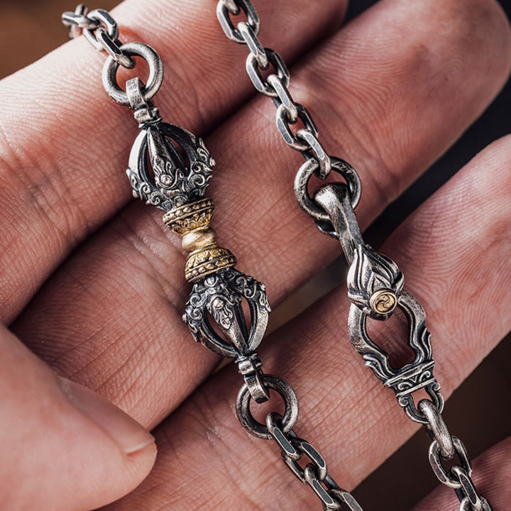 Tibetan Diamond Monster Subduing Club Protection Necklace - BuddhaEnergyHealing