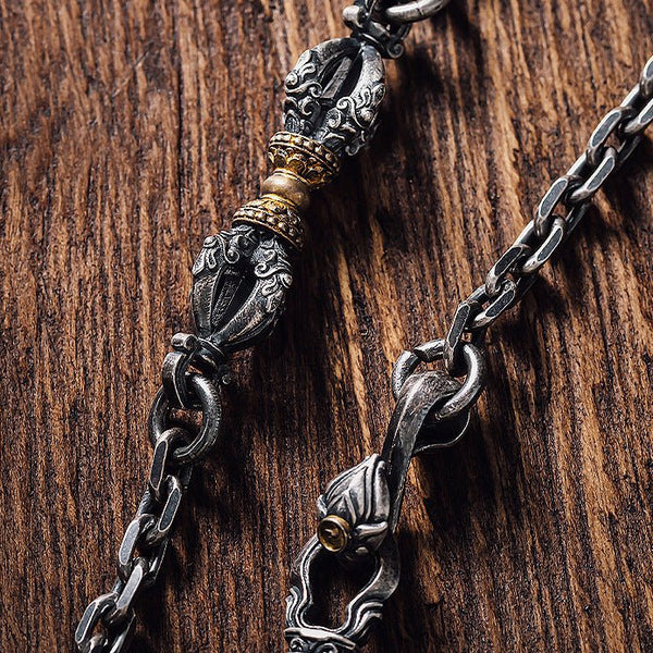 Tibetan Diamond Monster Subduing Club Protection Necklace - BuddhaEnergyHealing