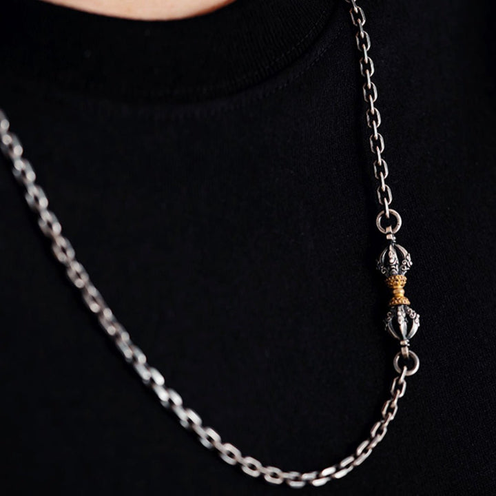 Tibetan Diamond Monster Subduing Club Protection Necklace - BuddhaEnergyHealing
