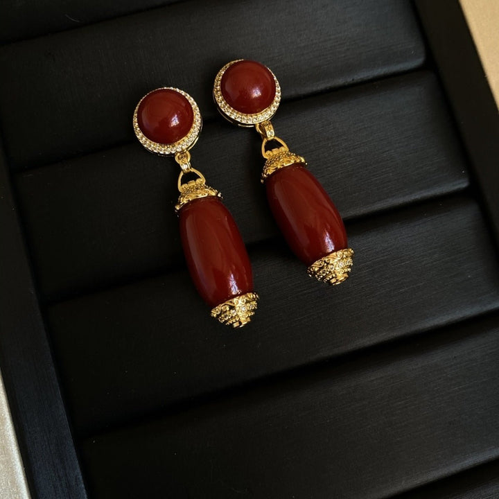 Tibetan High - End Women's Protection Earrings - BuddhaEnergyHealing