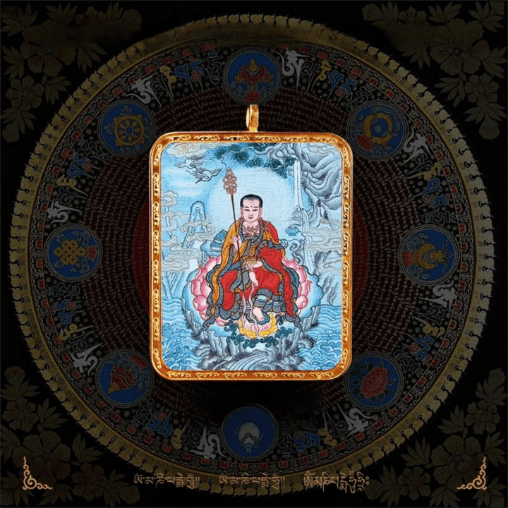 Tibetan Natural Pigment Pure Hand - painted Thangka Meditation Pendant - BuddhaEnergyHealing