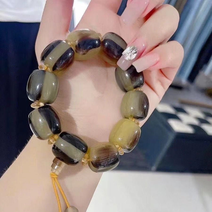 Tibetan Natural Yak Horn Protection Energy Bracelet - BuddhaEnergyHealing