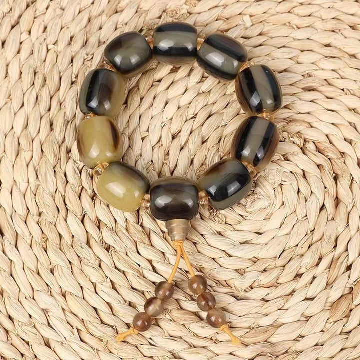 Tibetan Natural Yak Horn Protection Energy Bracelet - BuddhaEnergyHealing