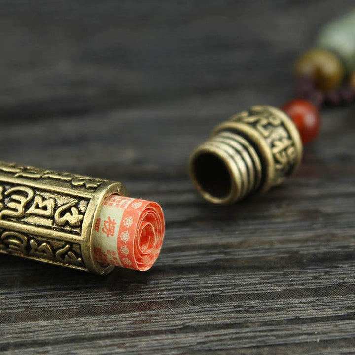 Tibetan Open Brass Niche for a Statue of the Buddha Pendant Necklace - BuddhaEnergyHealing