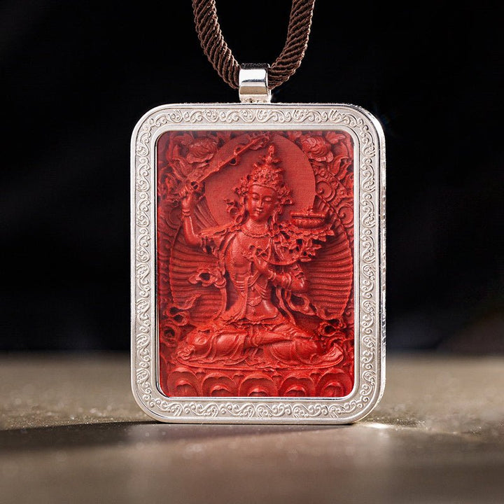Tibetan Potala Palace Year of Birth Cinnabar Pendant Amulet Protection Lucky Necklace - BuddhaEnergyHealing