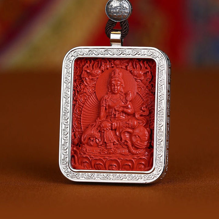Tibetan Potala Palace Year of Birth Cinnabar Pendant Amulet Protection Lucky Necklace - BuddhaEnergyHealing