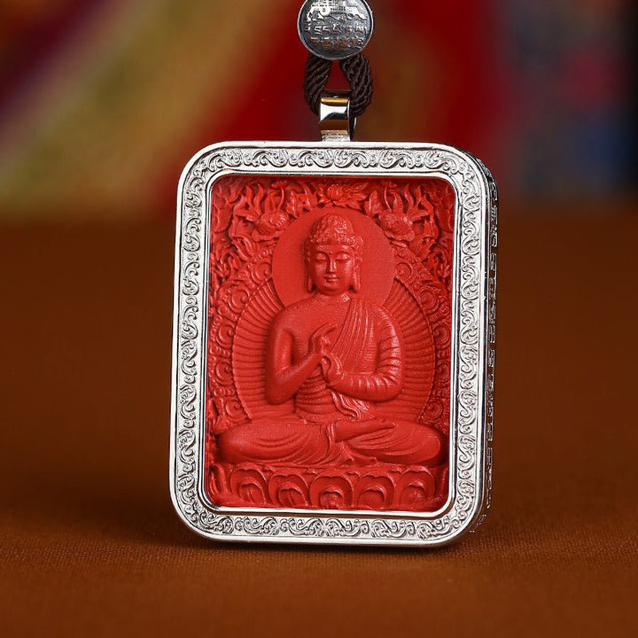 Tibetan Potala Palace Year of Birth Cinnabar Pendant Amulet Protection Lucky Necklace - BuddhaEnergyHealing