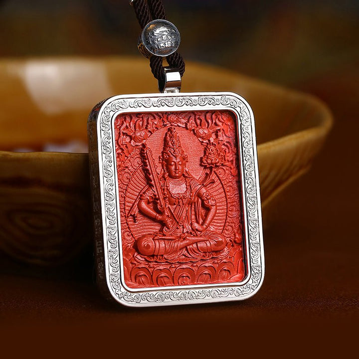 Tibetan Potala Palace Year of Birth Cinnabar Pendant Amulet Protection Lucky Necklace - BuddhaEnergyHealing