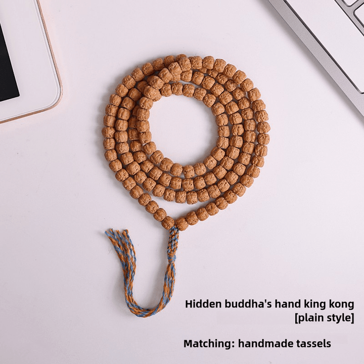 Tibetan Style Buddha Hand Vajra Bodhi 108 Beads Men's Protection Energy Bracelet - BuddhaEnergyHealing