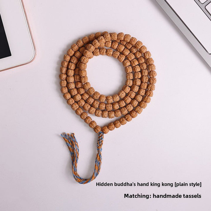 Tibetan Style Buddha Hand Vajra Bodhi 108 Beads Men's Protection Energy Bracelet - BuddhaEnergyHealing