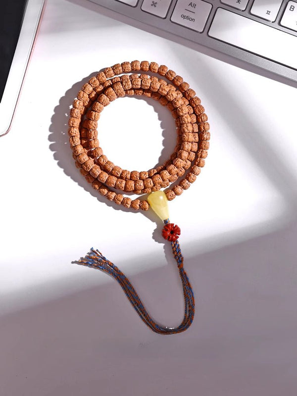 Tibetan Style Buddha Hand Vajra Bodhi 108 Beads Men's Protection Energy Bracelet - BuddhaEnergyHealing