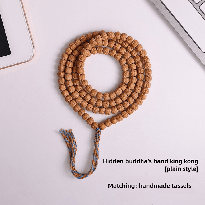 Tibetan Style Buddha Hand Vajra Bodhi 108 Beads Men's Protection Energy Bracelet - BuddhaEnergyHealing