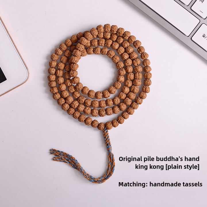 Tibetan Style Buddha Hand Vajra Bodhi 108 Beads Men's Protection Energy Bracelet - BuddhaEnergyHealing